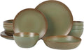 Bloomhouse Palermo Sun 16pc Stoneware Dinnerware Set - Cardamom Green