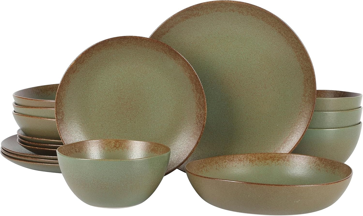 Bloomhouse Palermo Sun Double Bowl Stoneware Dinnerware Set