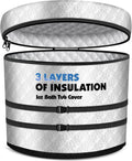 Ice Bath Tub Cover 3-Layer Insulation - Reflective UV Cold Plunge