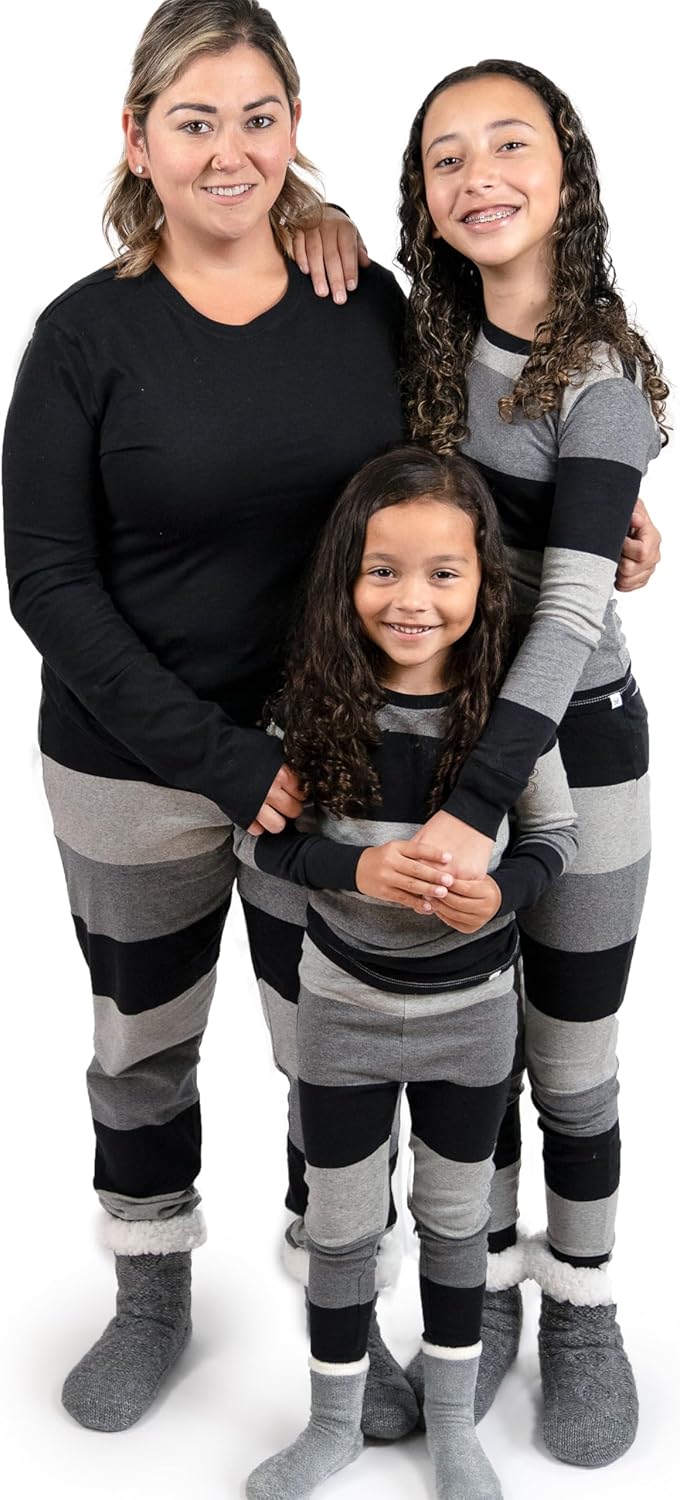 Family Matching Holiday Pajamas for Everyone in Organic Cotton