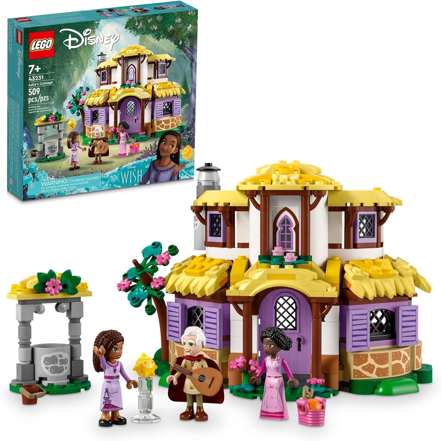 LEGO Disney Wish Ashas Cottage 43231 Building Toy Set for Kids