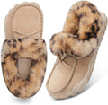 Womens Moccasin Snow Boots Faux Fur Lined Ankle Slippers - Warm