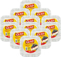 Glad Square Disposable Paper Plates Grey Victorian Pattern - Sturdy 7