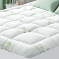 HYLEORY Mattress Topper King Size - Cooling Bamboo-Viscose Pillow Top