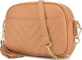 lola mae Quilted Crossbody Bag - Compact Everyday Shoulder Purse