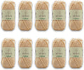 10 Skeins Sensy Calinia 100% Mercerized Giza Cotton Yarn - Nude
