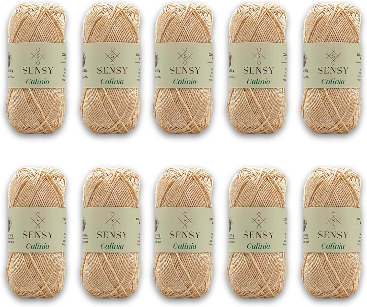 10 Skeins of Sensy Calinia Yarn for Amigurumi Projects