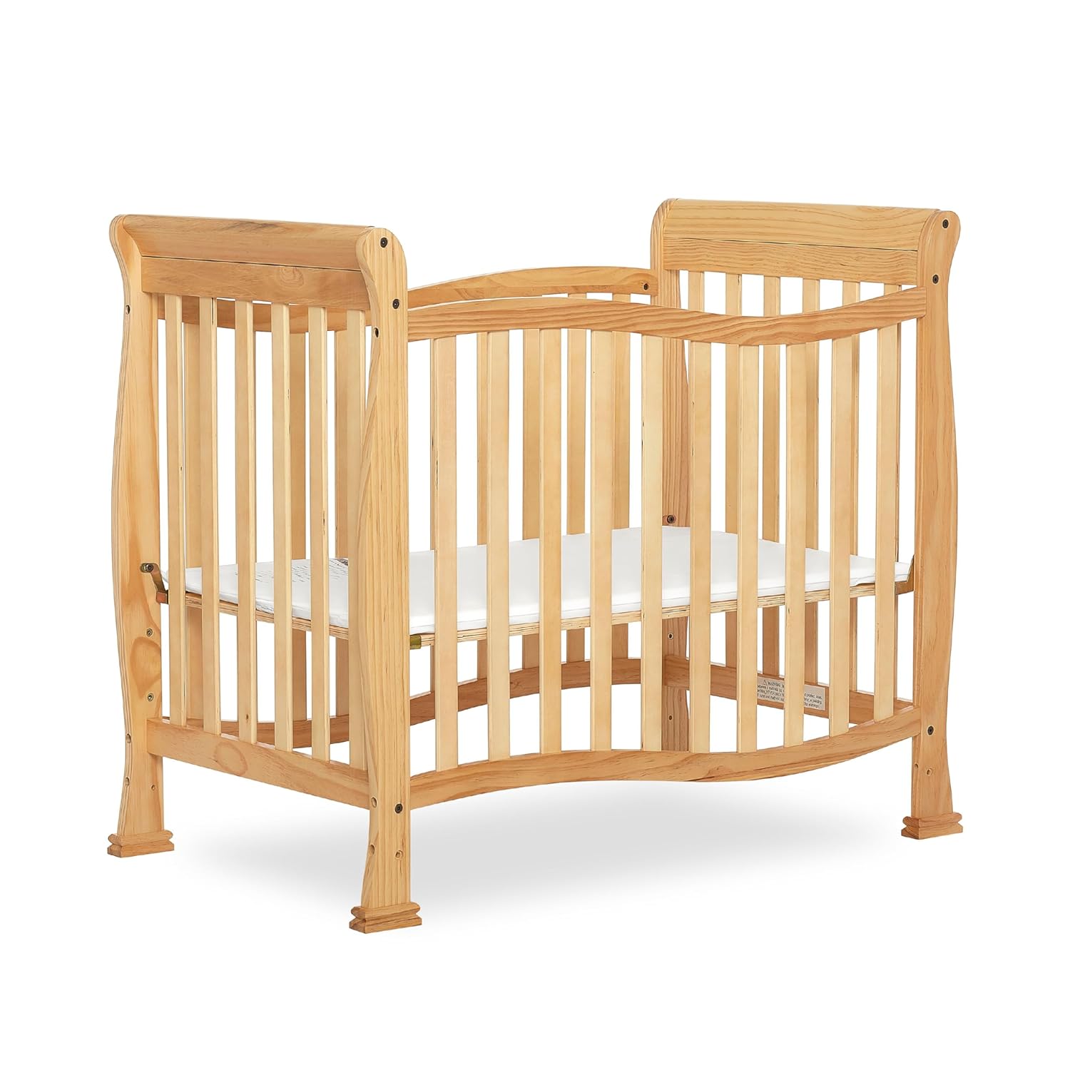 Dream On Me Violet 4-In-1 Convertible Mini Crib for Safety