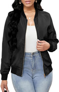 sexycherry Casual Jackets for Women Long Sleeve Lightweight Bomber