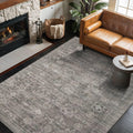 4x6 Rug for Living Room Bedroom - Washable Vintage Boho Accent