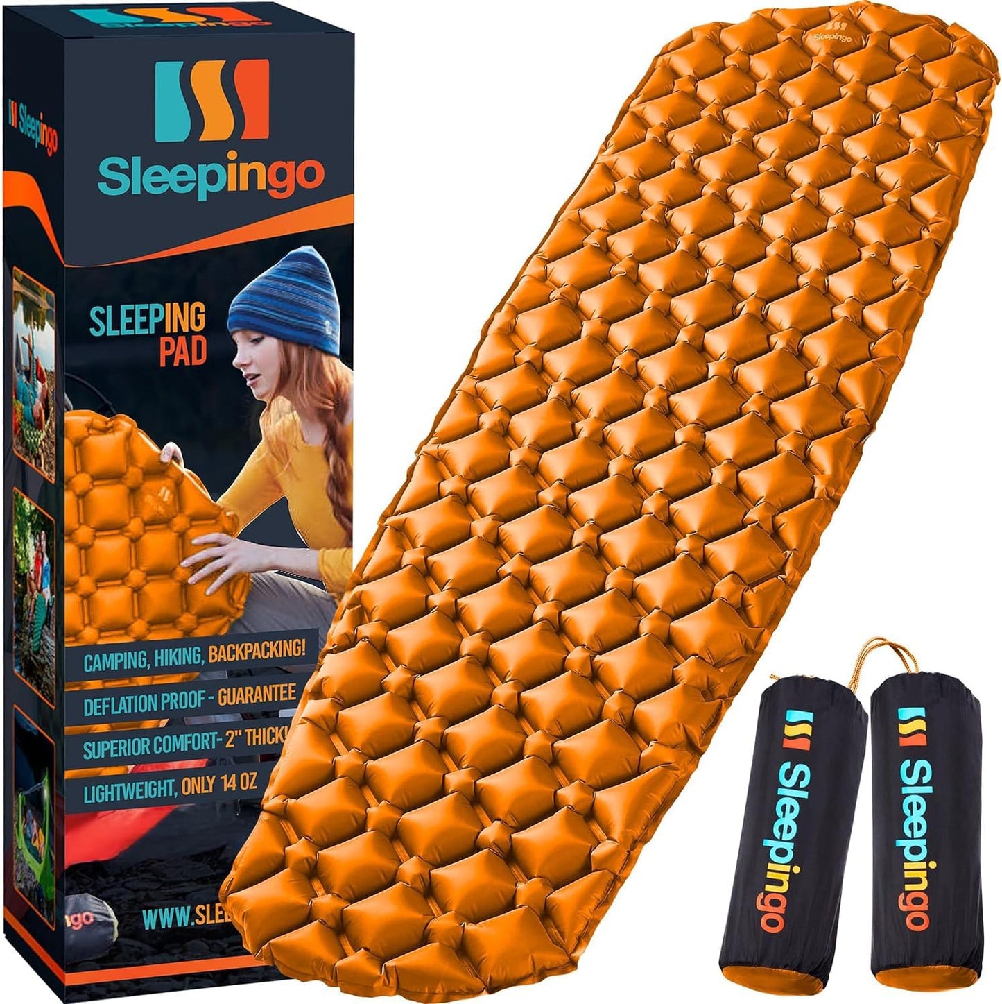 Ultralight Sleeping Mat for Camping - Compact Air Mattress