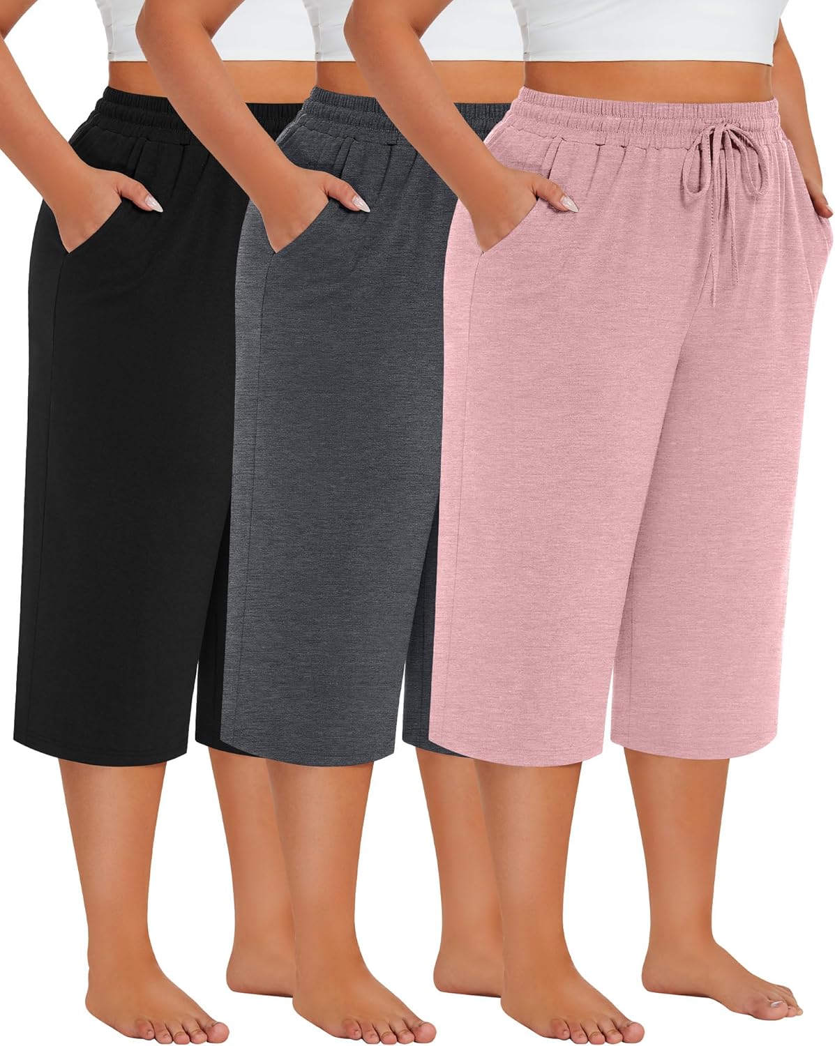 Neer Women's Plus Size Cotton Capris for Ultimate Comfort