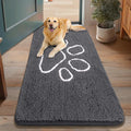 Smiry Dog Door Mat for Muddy Paws 48x30 in - Absorbent Chenille Entry