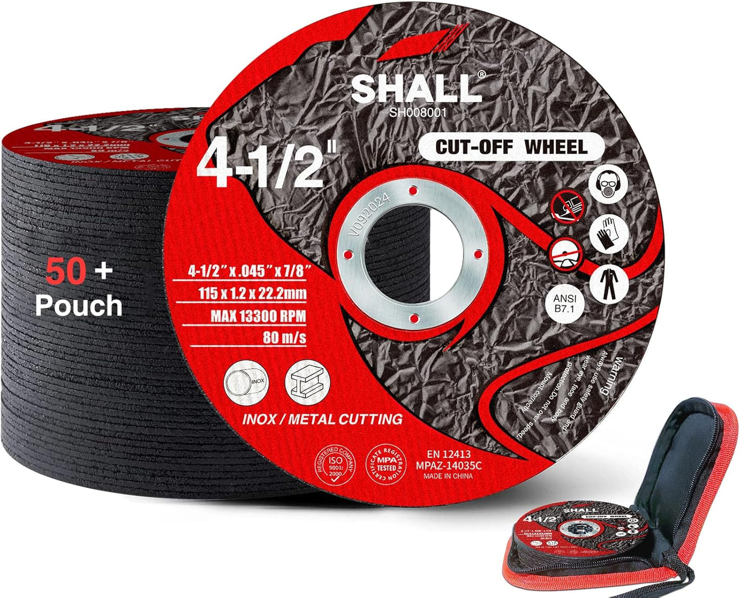 50-Pack Fast Cutting Wheels for Metal