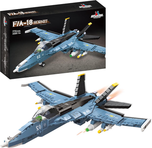 Apostrophe Games F/A-18 Hornet Fighter Jet Building Block Set