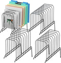 Incline Sorter Desk File Organizer with 8 Vertical Compartments
