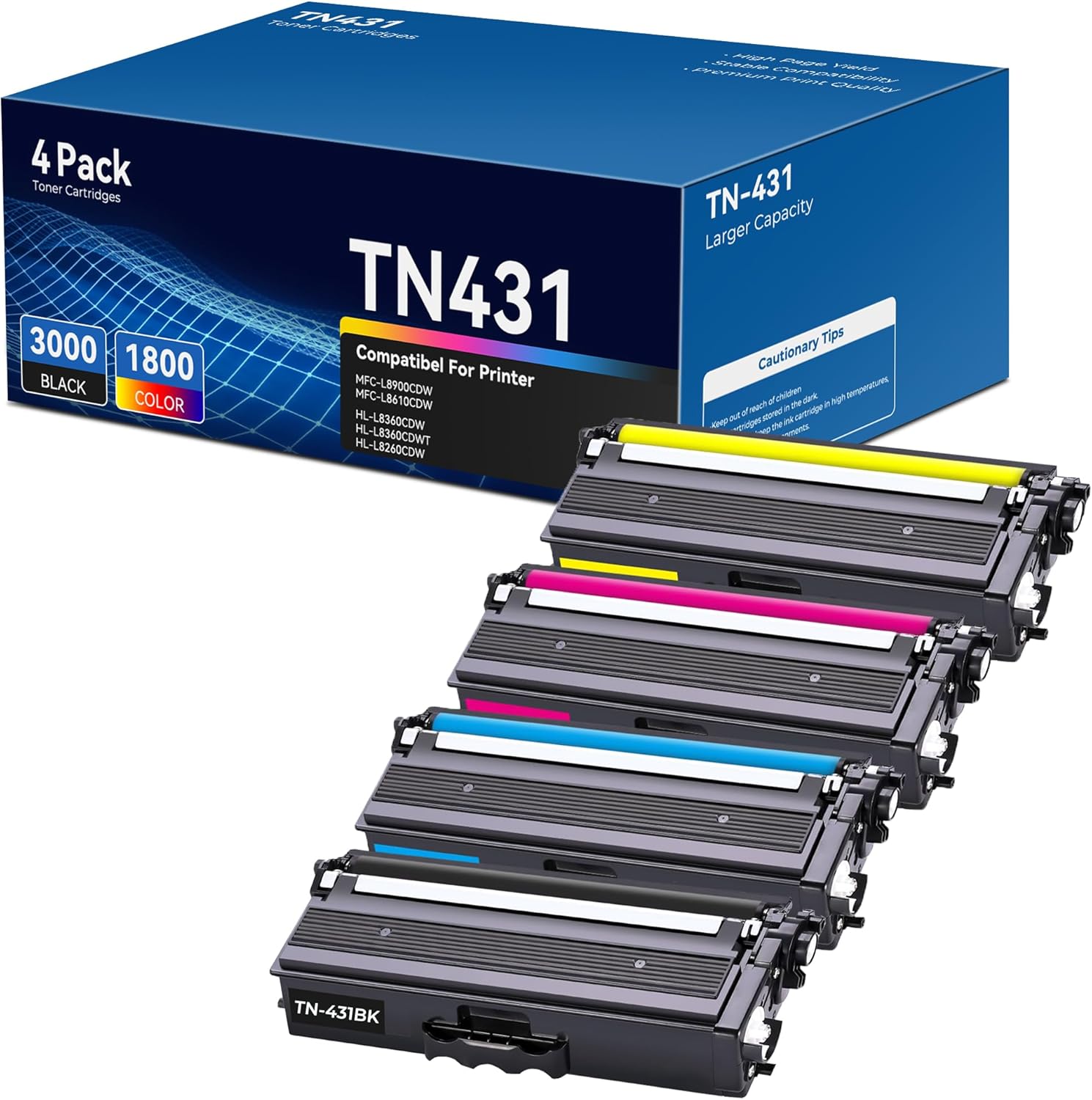 TN431 Toner Cartridges Compatible for Brother MFC-L8900CDW