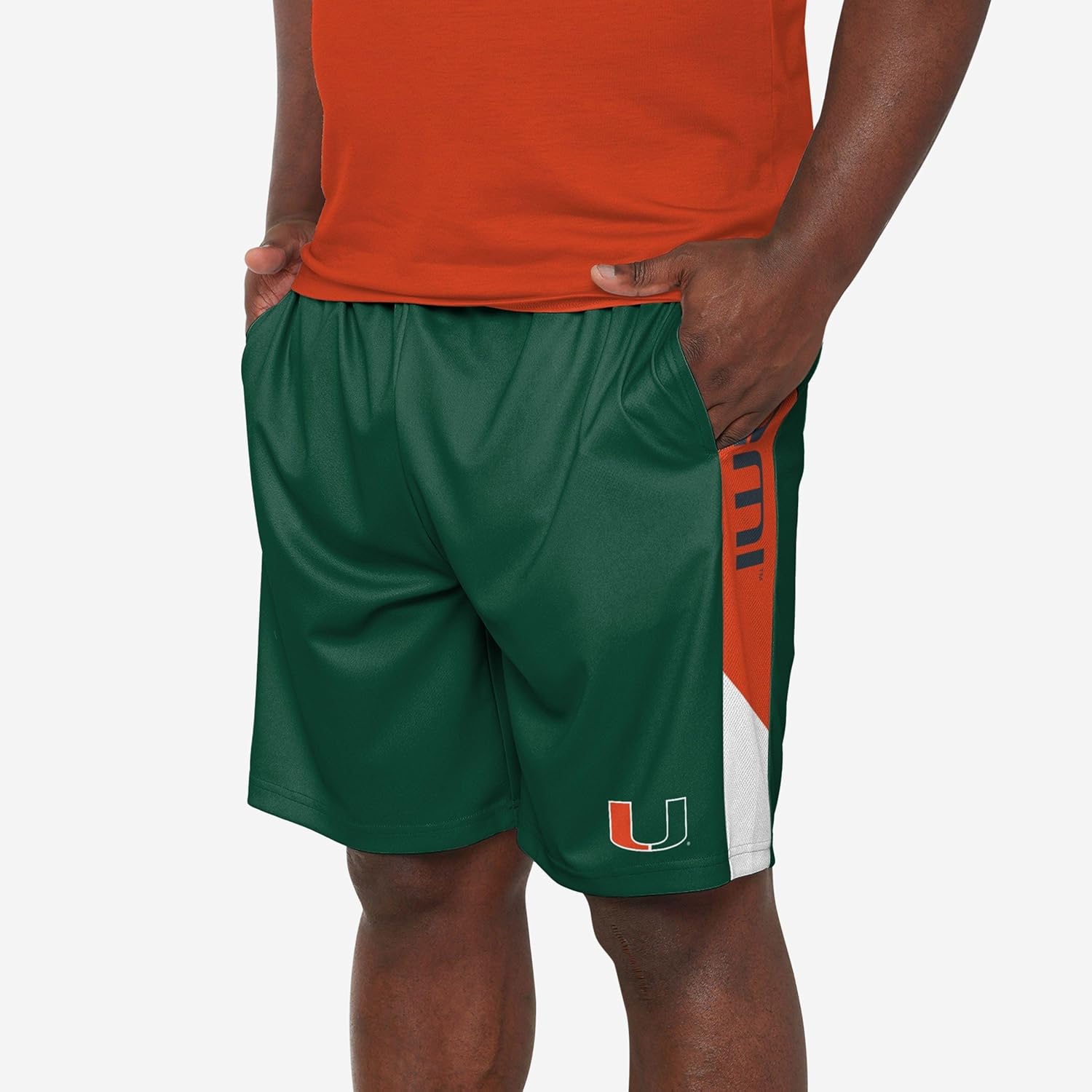 FOCO NCAA Mens College Team Logo Training Shorts for Fans