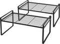 Cabinet Shelf Organizer 2Pack - Stackable Space Saving Shelf