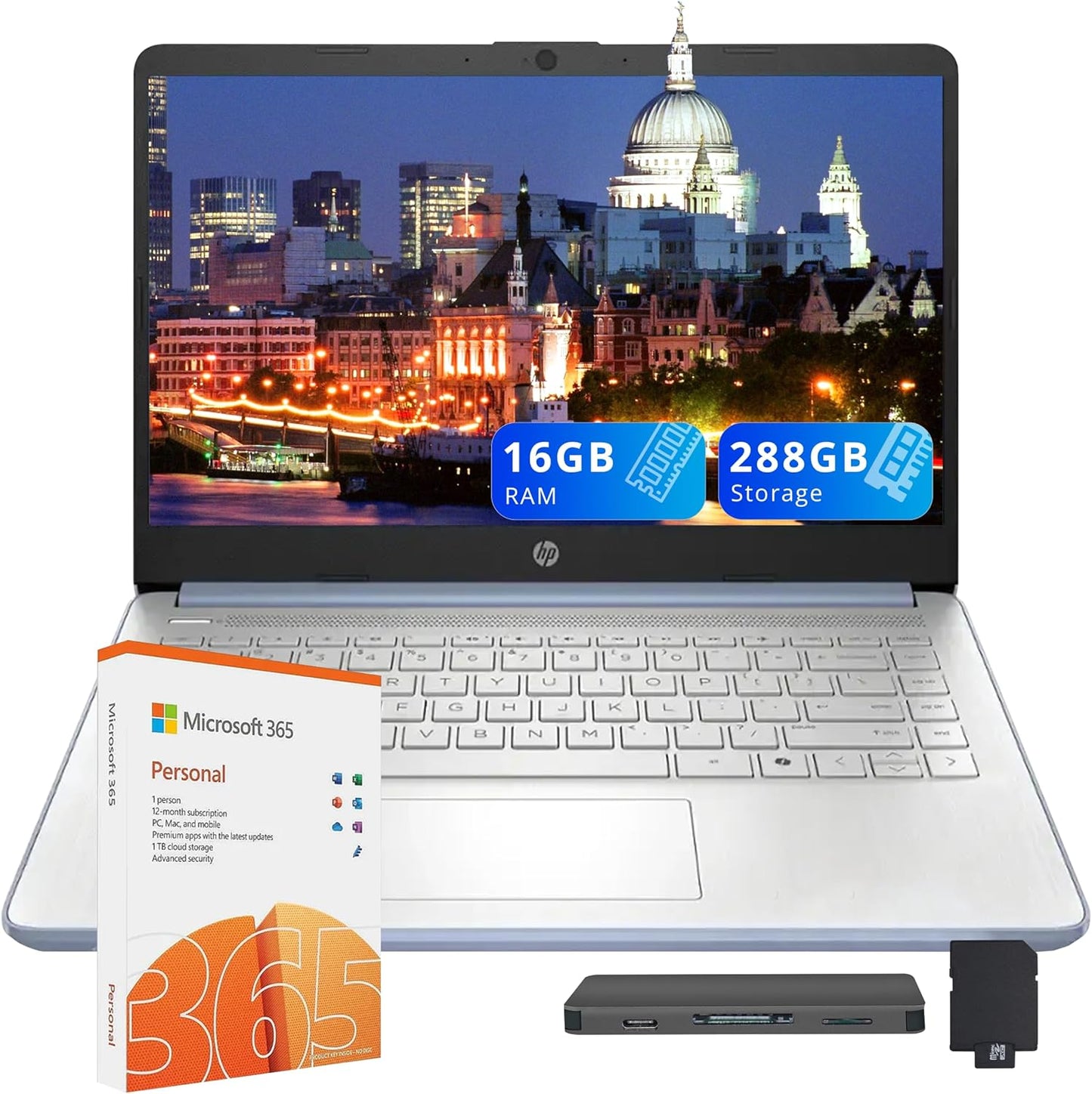 HP Flagship 14 HD Student Business Laptop with 16GB RAM