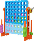 Height Adjustable Giant 4 in a Row Connect Game - Jumbo 2-in-1 Party