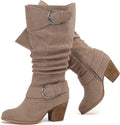 Luoika Women's Extra Wide Calf Knee High Boots (Style 19L7)
