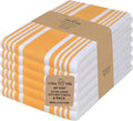 Kitchen Towels 100% Cotton Pack of 6 - Soft, Absorbent, Quick Dry