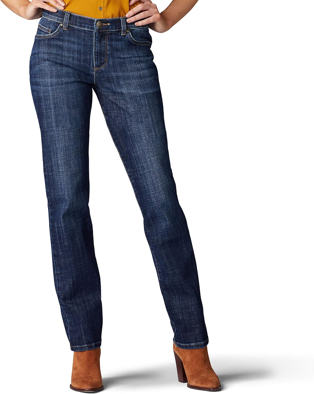 Lee Women's Relaxed Fit Straight Leg Jean for All-Day Comfort