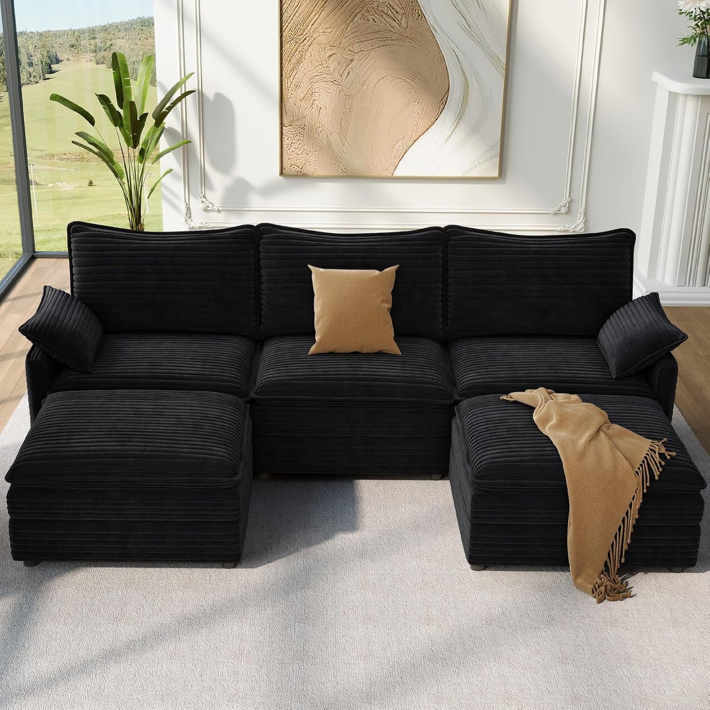 Vesgantti 108in U Shaped Sectional Couch for Ultimate Comfort