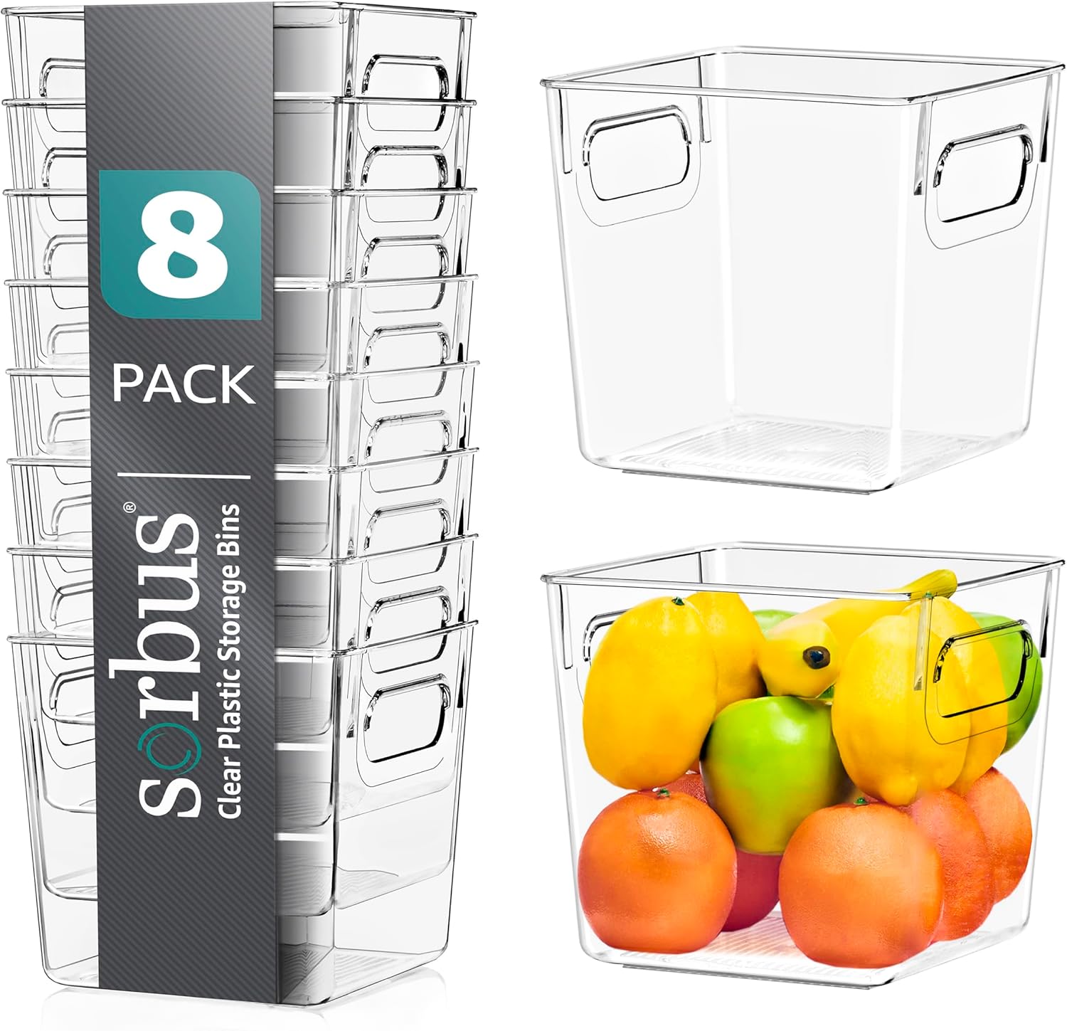Clear Plastic Storage Bins for Organizing Clothes and More