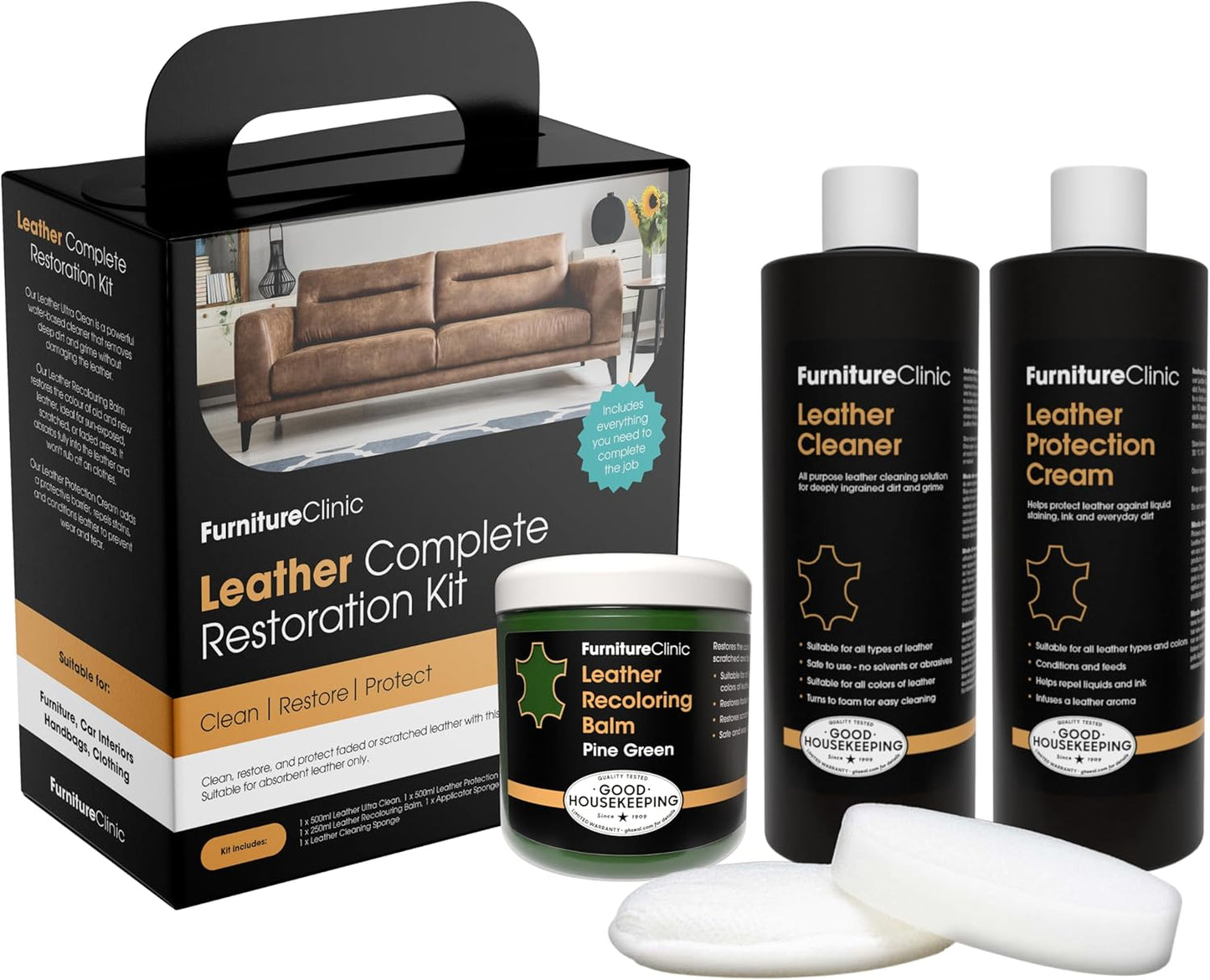 Furniture Clinic Leather Restoration Kit for Furniture Care