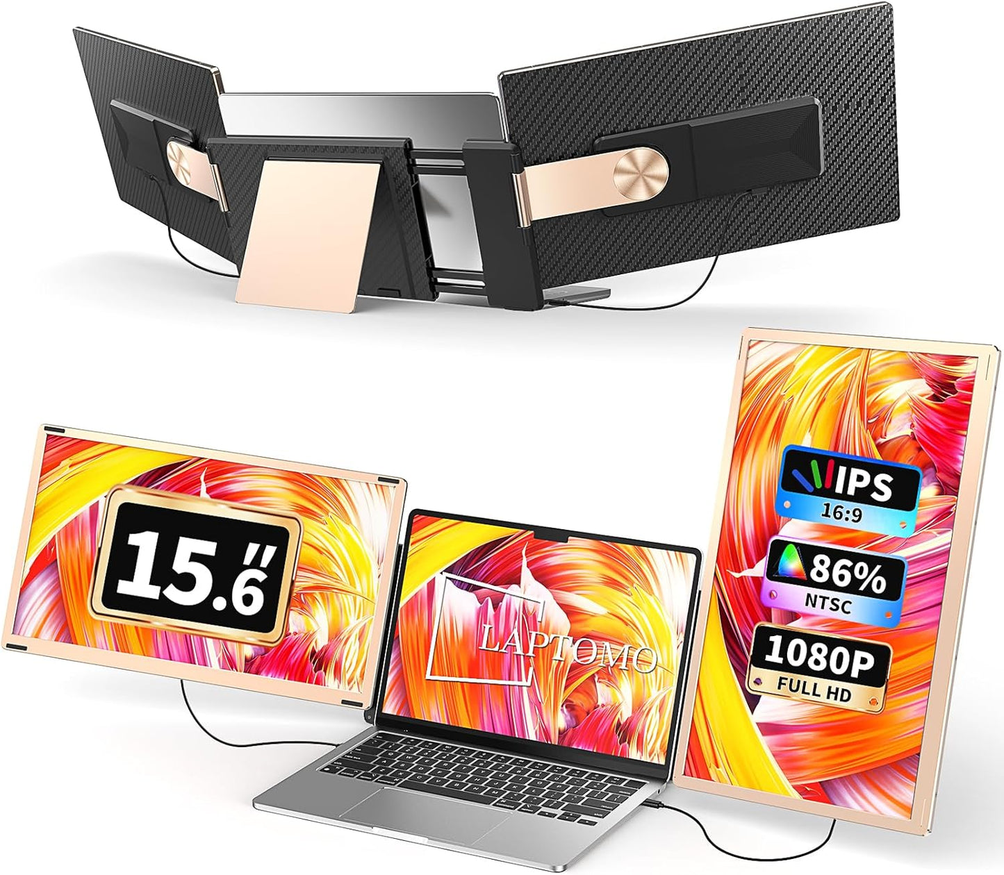 S6 Laptop Screen Extender Monitor for Enhanced Productivity