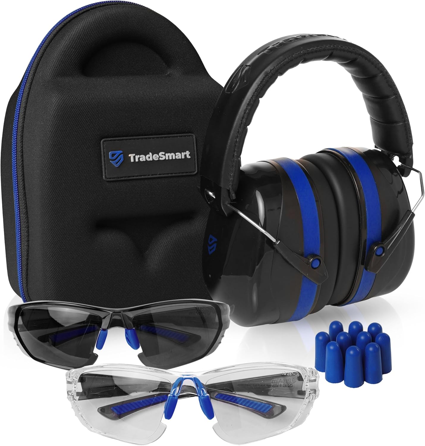 TradeSmart All-in-One Shooting Ear Protection with Glasses & Case