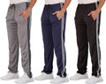 Men's Mesh Athletic Sweatpants 3-Pack - Open Bottom, Big & Tall Fit