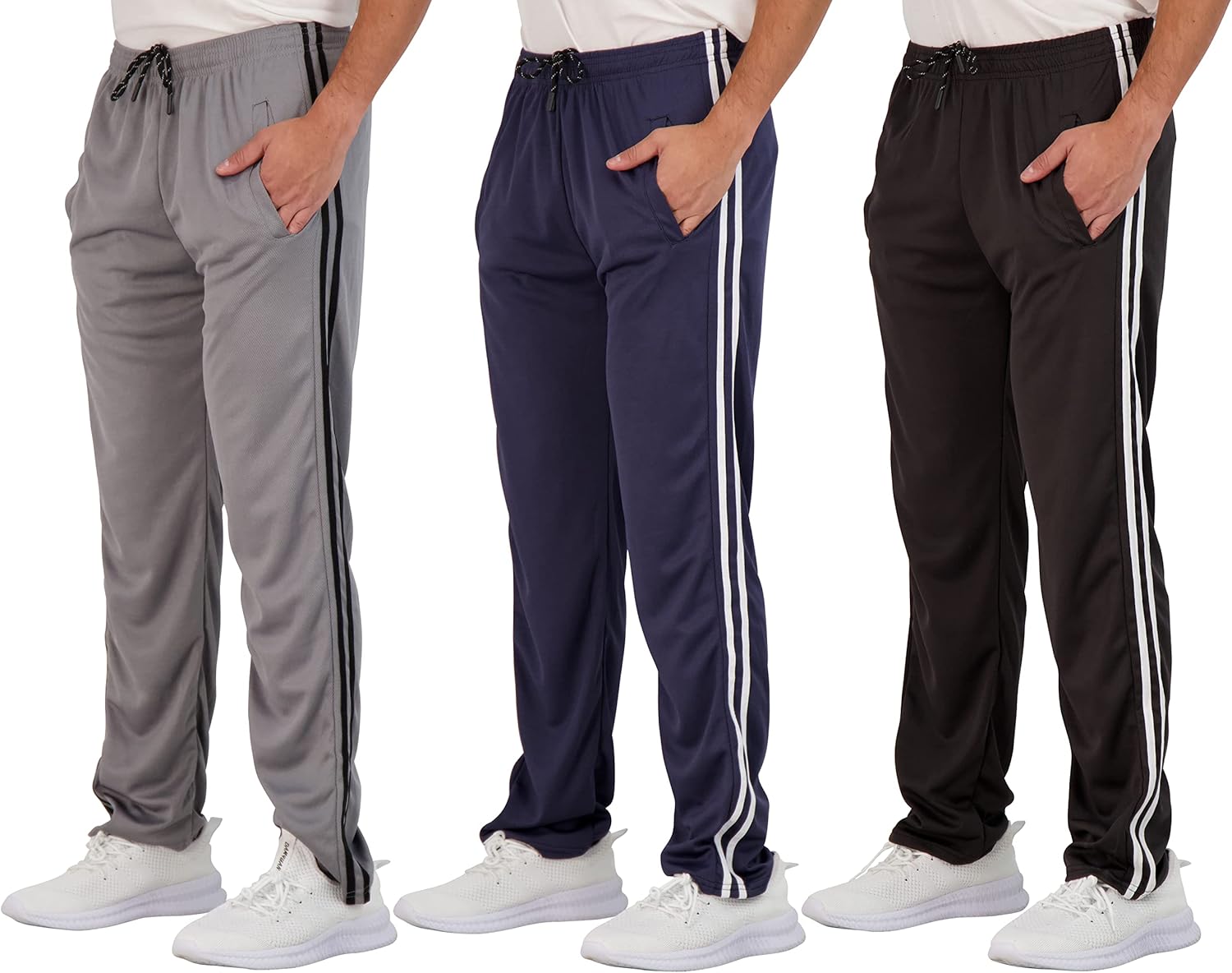 Men's Mesh Athletic Sweatpants for Gym and Lounge Comfort