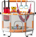 55in Kids Indoor Trampoline with Safety Net for Active Play
