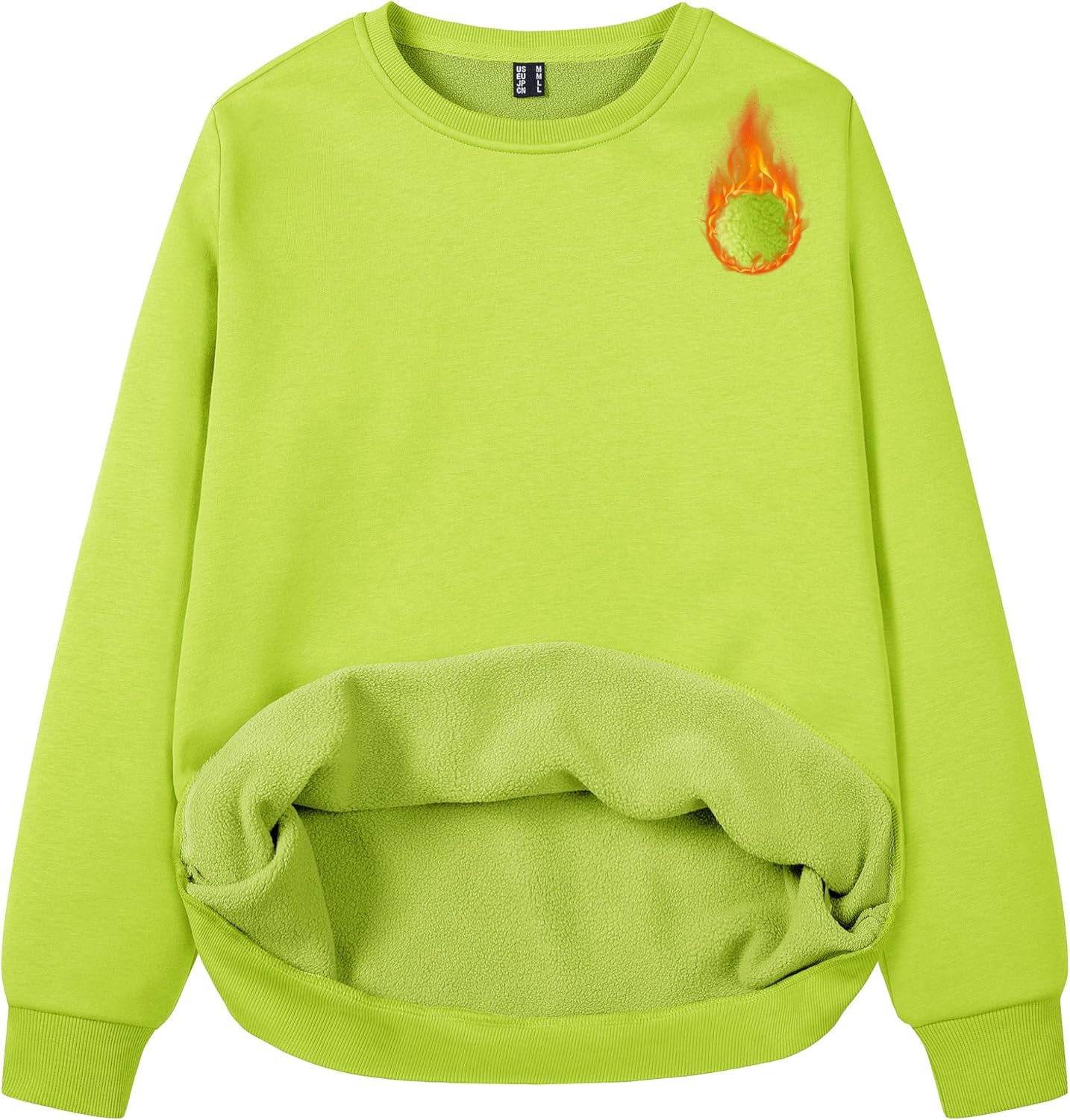 MAGCOMSEN Women's Fleece Lined Sweatshirt for Cozy Comfort
