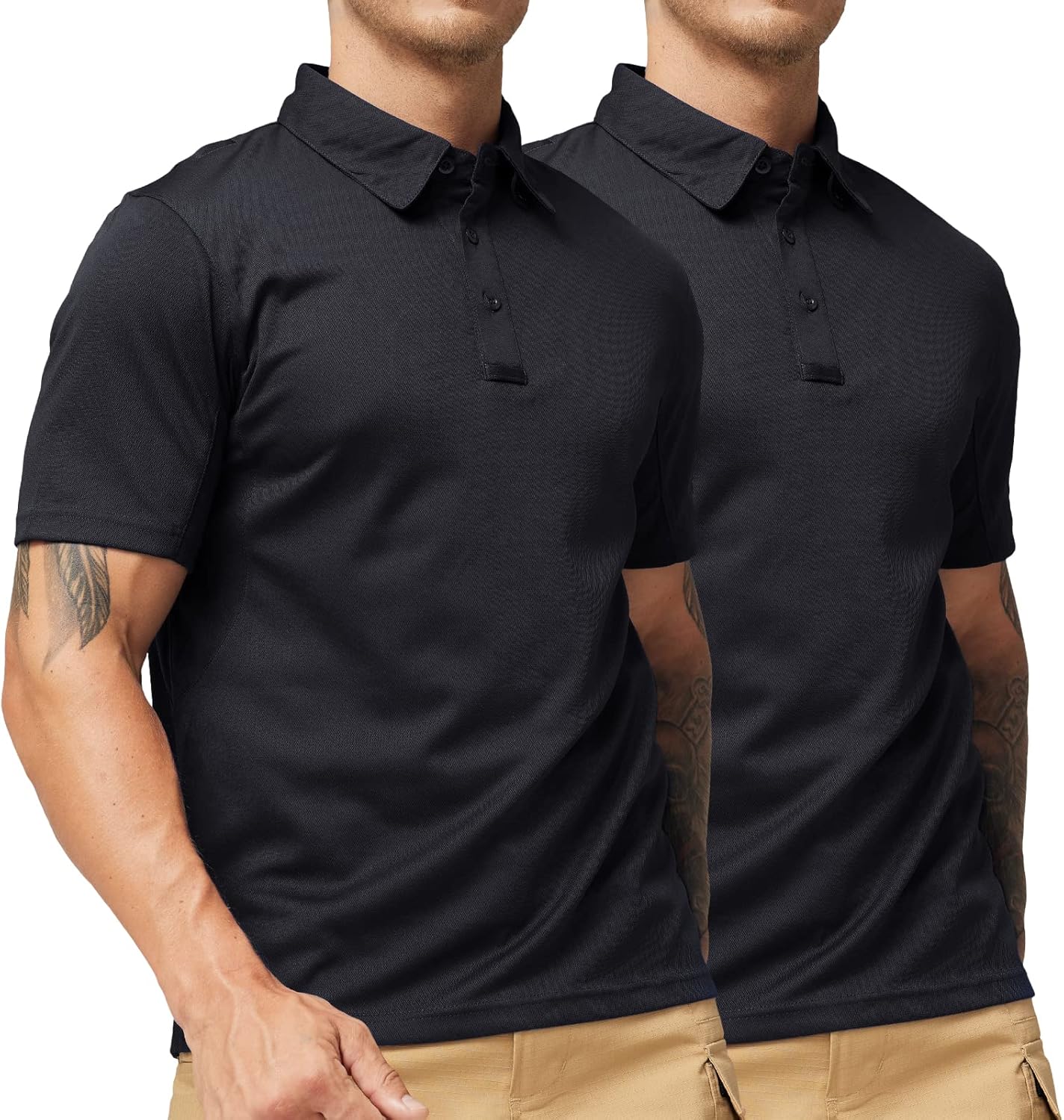 MIER Men's Tactical Polo Shirts for Outdoor Performance and Comfort