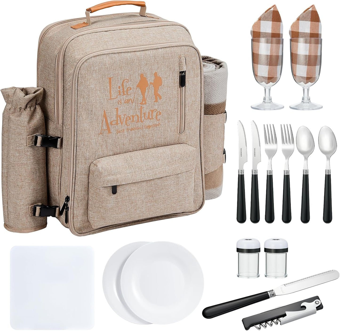 24L Insulated Picnic Basket Backpack for Perfect Outdoor Adventures