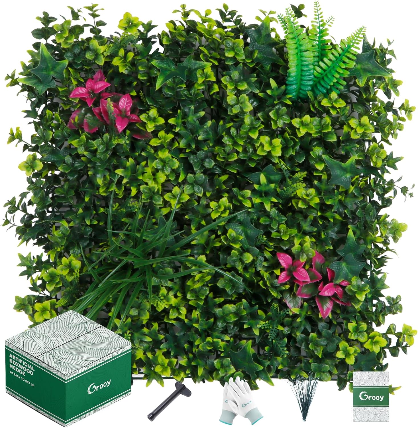 Boxwood Panels for Privacy Screen and Green Wall Decor