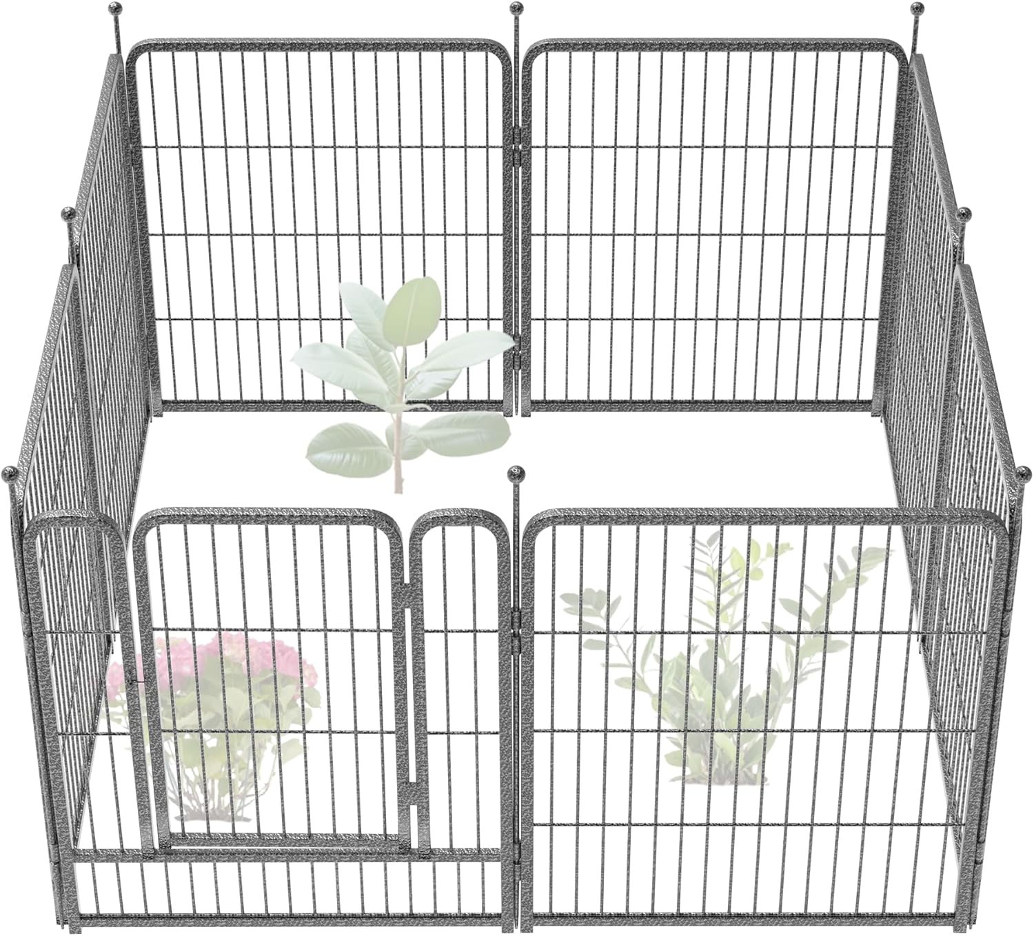 FXW Garden Fence Outdoor for Yard - Heavy Duty Metal Barrier