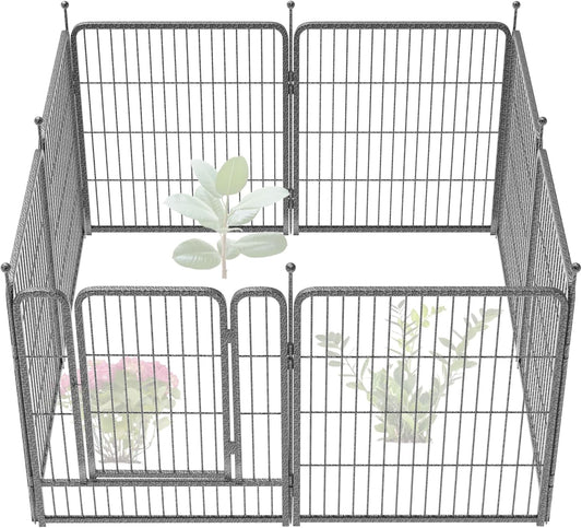 FXW Garden Fence Outdoor for Yard - Heavy Duty Metal Barrier