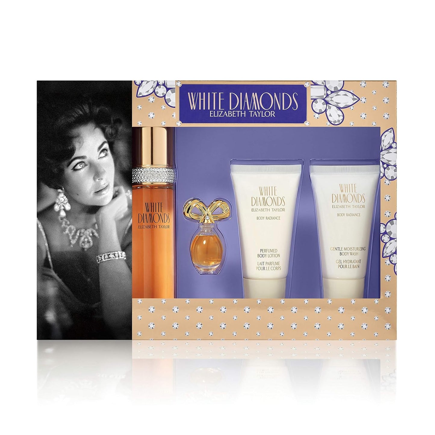 White Diamonds by Elizabeth Taylor 4 Piece Gift Set for Women