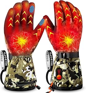 WASOTO Heated Gloves for Men Women with 7.4V Rechargeable Battery