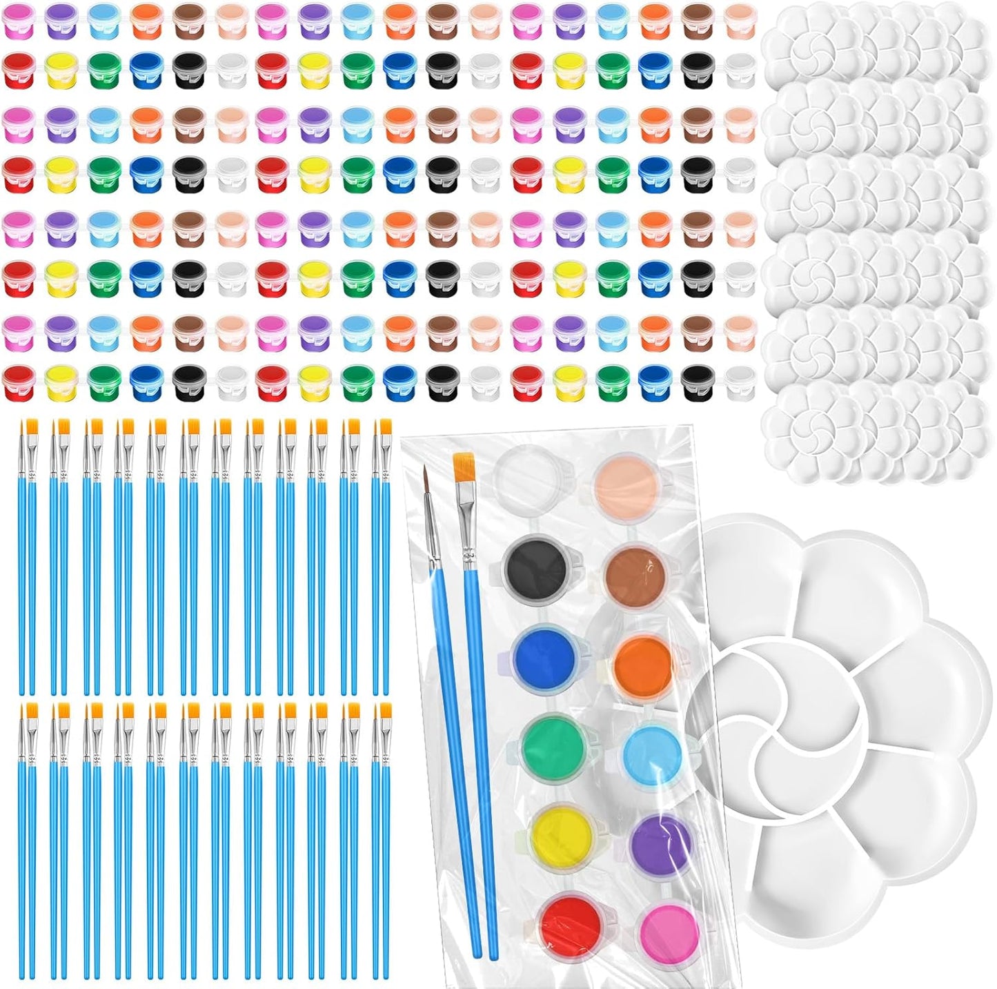 Fulmoon 72 Set Acrylic Paint Kits for Kids and Adults Fun