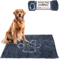 Mist Grey Dirty Dog Doormat - Fast Drying Super Absorbent Mat