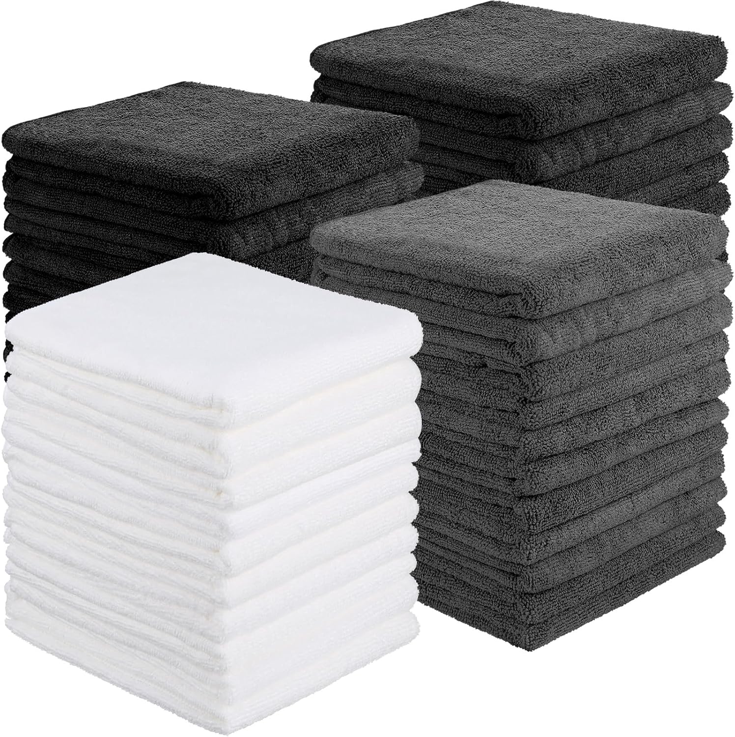 40 Pack Bleach Proof Microfiber Towels for Salon and Gym Use