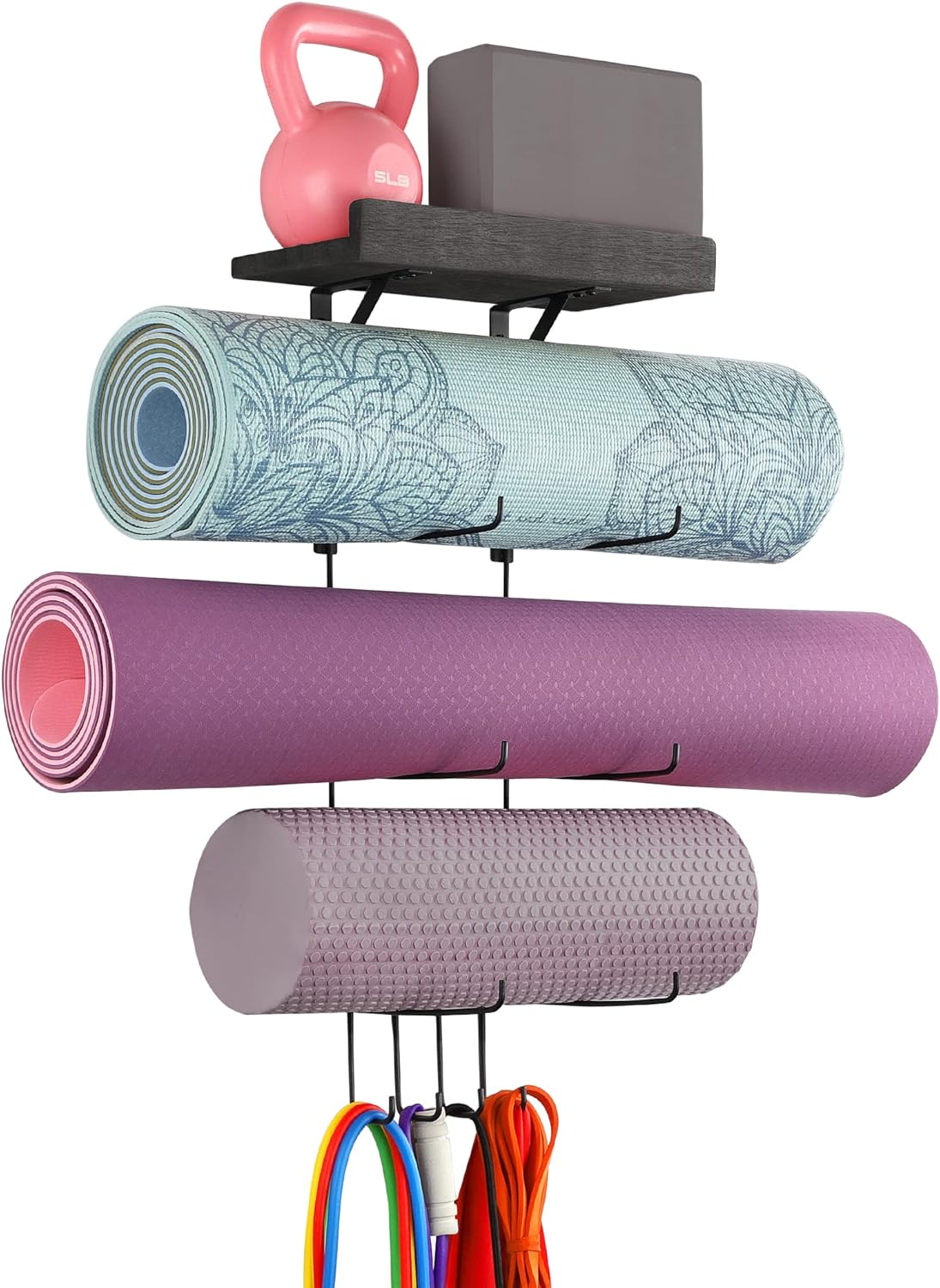 VINAEMO Wall Mount Yoga Mat Organizer