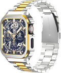 Metal Band Compatible with Apple Watch 44mm 45mm - Protective Steel is
