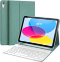 Keyboard Case for iPad 11th/10th Gen Lake Blue - Detachable Wireless